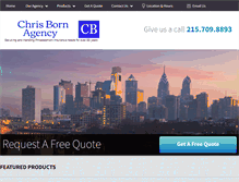 Tablet Screenshot of chrisbornagency.com